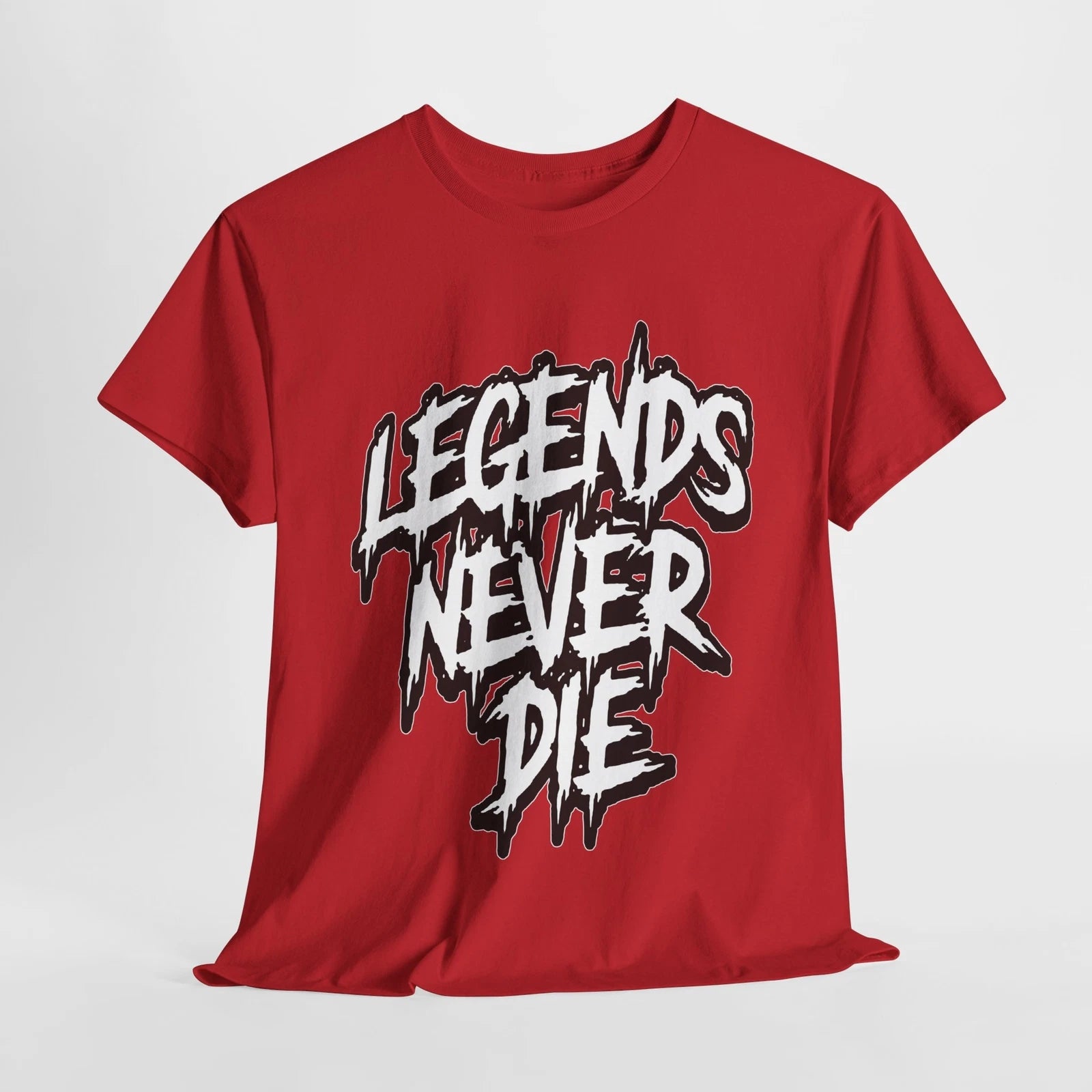 Legends Never Die Tee, Unisex Heavy Cotton T-Shirt, Music Gift, Trendy
