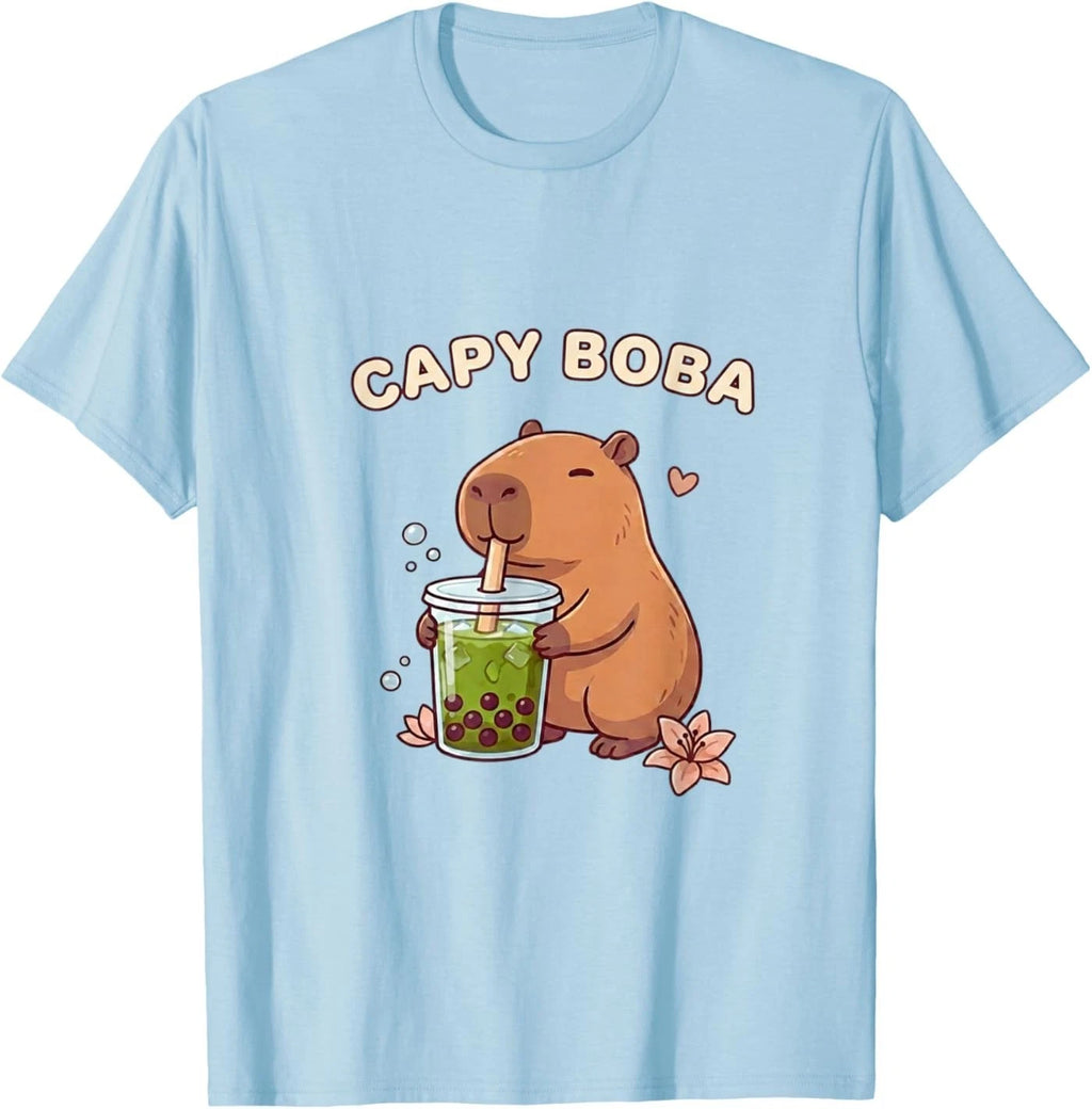 Capy Boba - Cute Capybara Matcha Boba T-Shirt