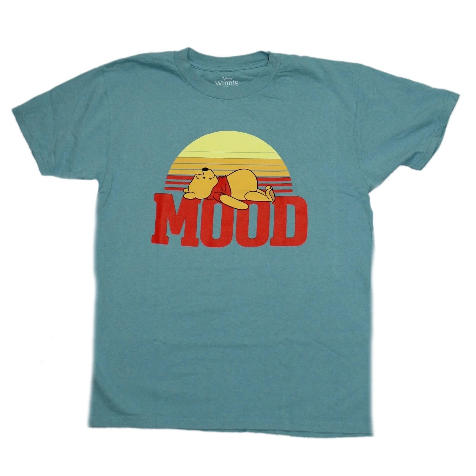 Winnie the Pooh Men's T-Shirt - Mood Lazy Sunset Image - NWT