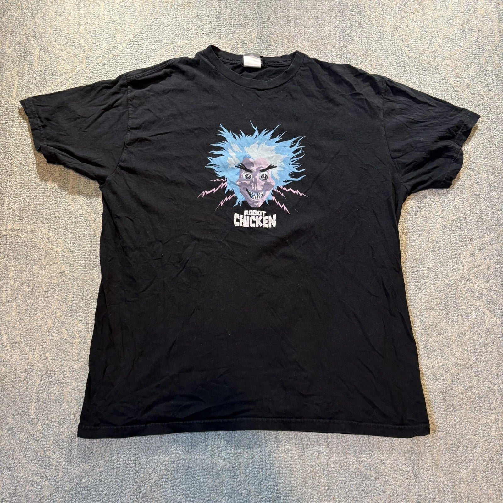 Vintage Robot Chicken 2005 Y2K Adult Swim Cartoon Network Animated Rare Shirt XL
