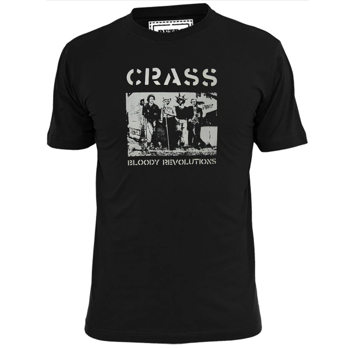 Mens Crass Bloody Revolutions Punk Rock T Shirt Pistols Buzzcocks