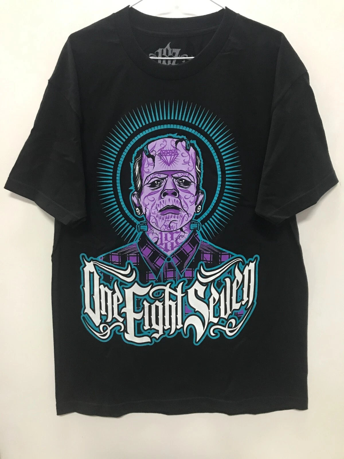 187 Inc Men's T-Shirt " Frankie Purple" -- Black