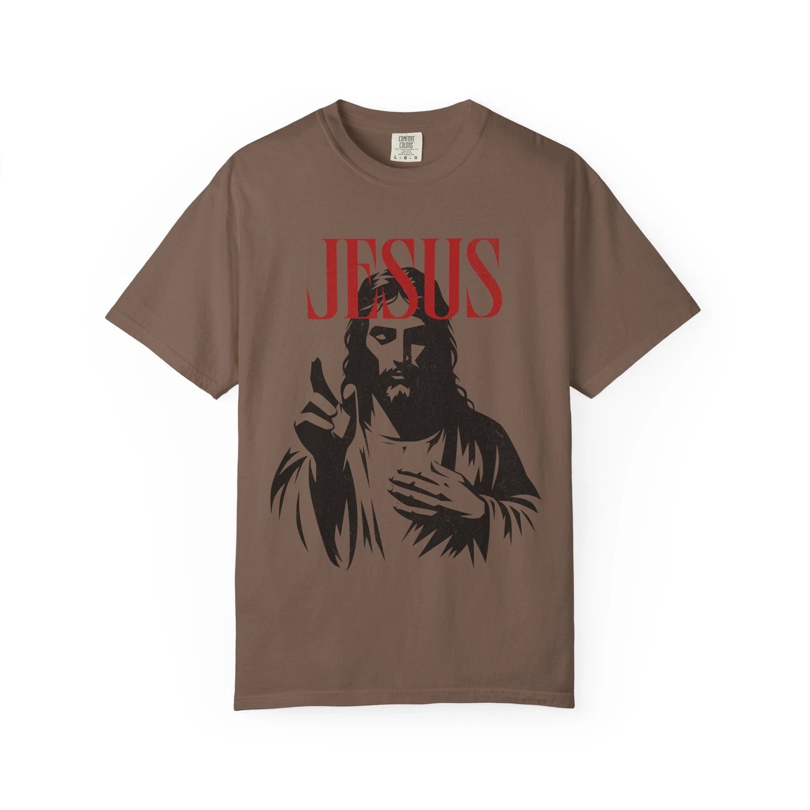 Jesus Portrait T-shirt | Religious Christian Tee "JESUS" Unisex Graphic Shirt