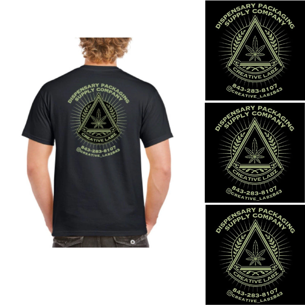 CREATIVELABZ843 Heavy Cotton T-Shirts Black Men/Women Short Sleeve Tee S-XXL