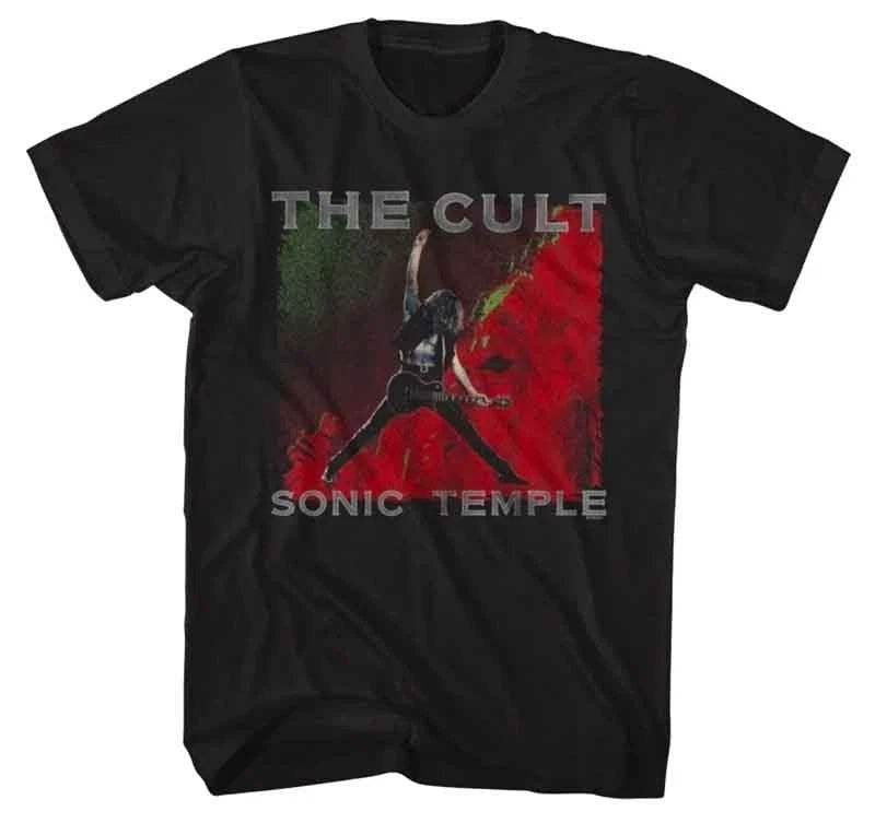 New Authentic The Cult Sonic Temple Album Heavy Metal Band T-Shirt (SML-2XL)