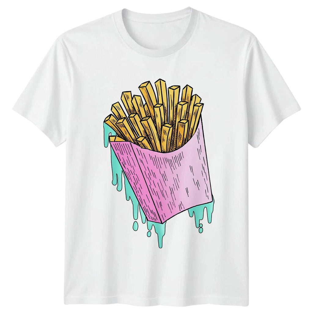 Pastel Goth Fries T-Shirt Aesthetic Food Food Valentines Day Gift