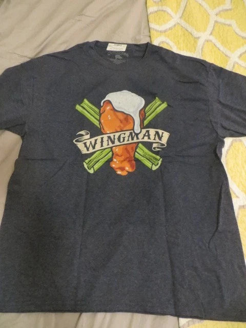 NWT Chowdaheadz 'Wingman' Blue T-shirt, men's size L