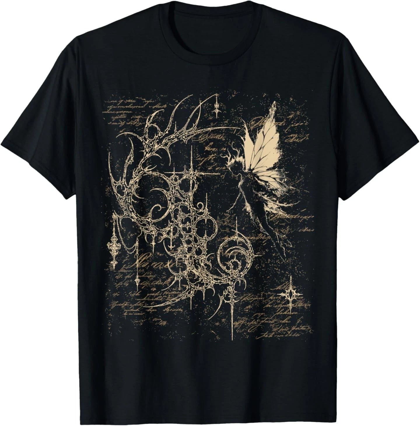 Grunge Alt Goth Fairy Sigilism Vintage Graphic T-Shirt
