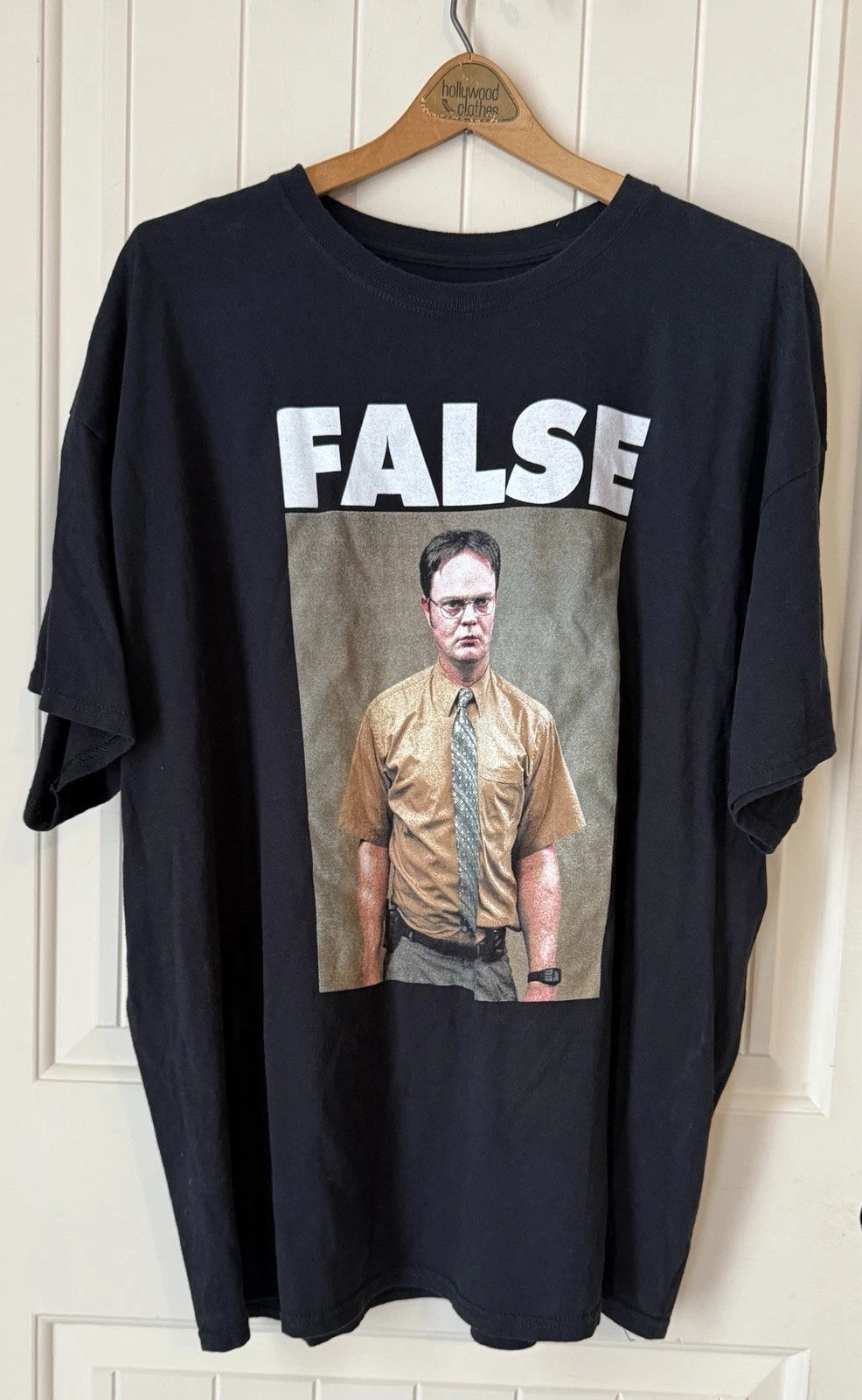 The Office Dwight Schrute Men's XXL False Ripple Junction T-Shirt Black