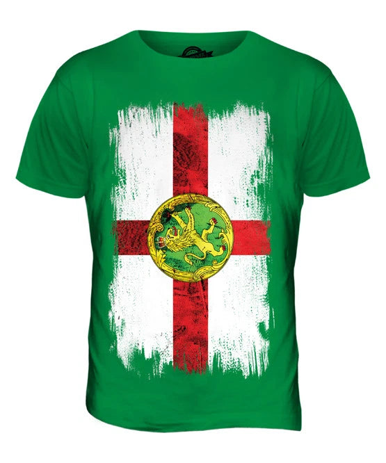 ALDERNEY GRUNGE FLAG MENS T SHIRT TEE SHIRT XS S M L XL 2XL 3XL 4XL 5XL