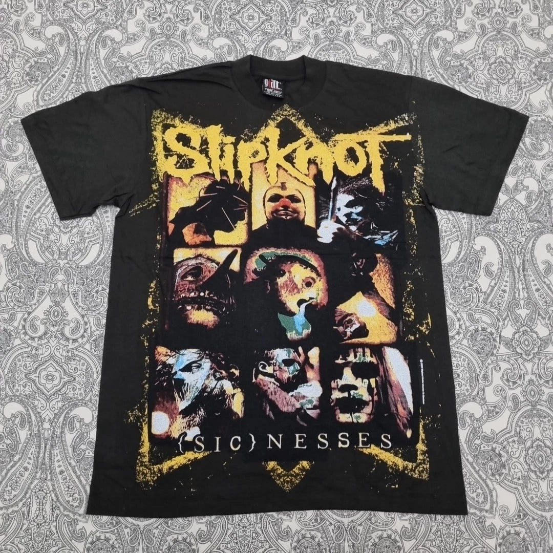 Slipknot Band T Shirt Sicnesses Size Large Graphic Print Tee