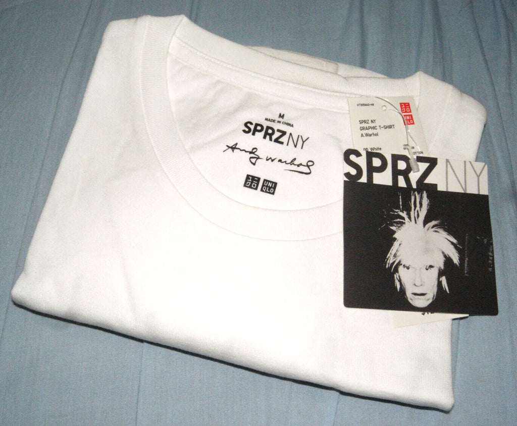 SPRZ NY Uniqlo Andy Warhol Campbells Soup Can T-Shirt Pop Art Campbell Sz M Tee