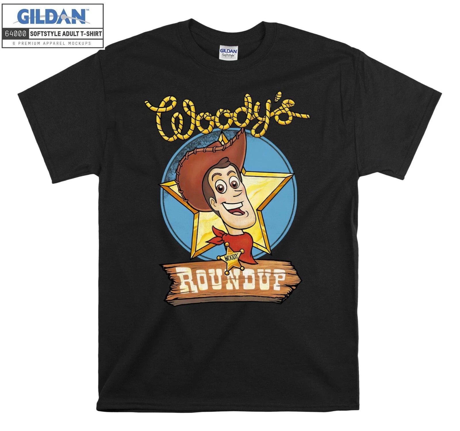 Disney Pixar Toy Story Cowboy Woodys Round Hoodie Tshirt Men Women Unisex AC140