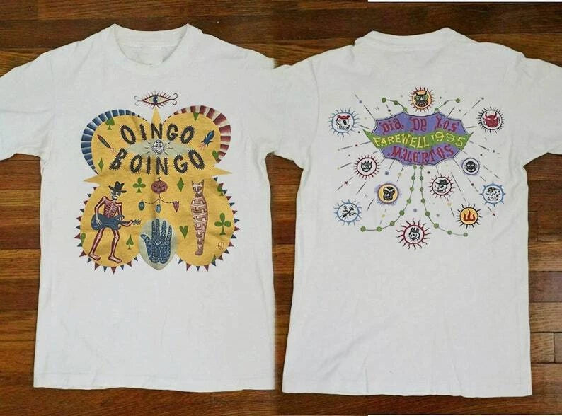 Oingo Boingo 1995 Farewell Tour Dias De Las Muertos Band Unisex T-Shirt, 90s Oin