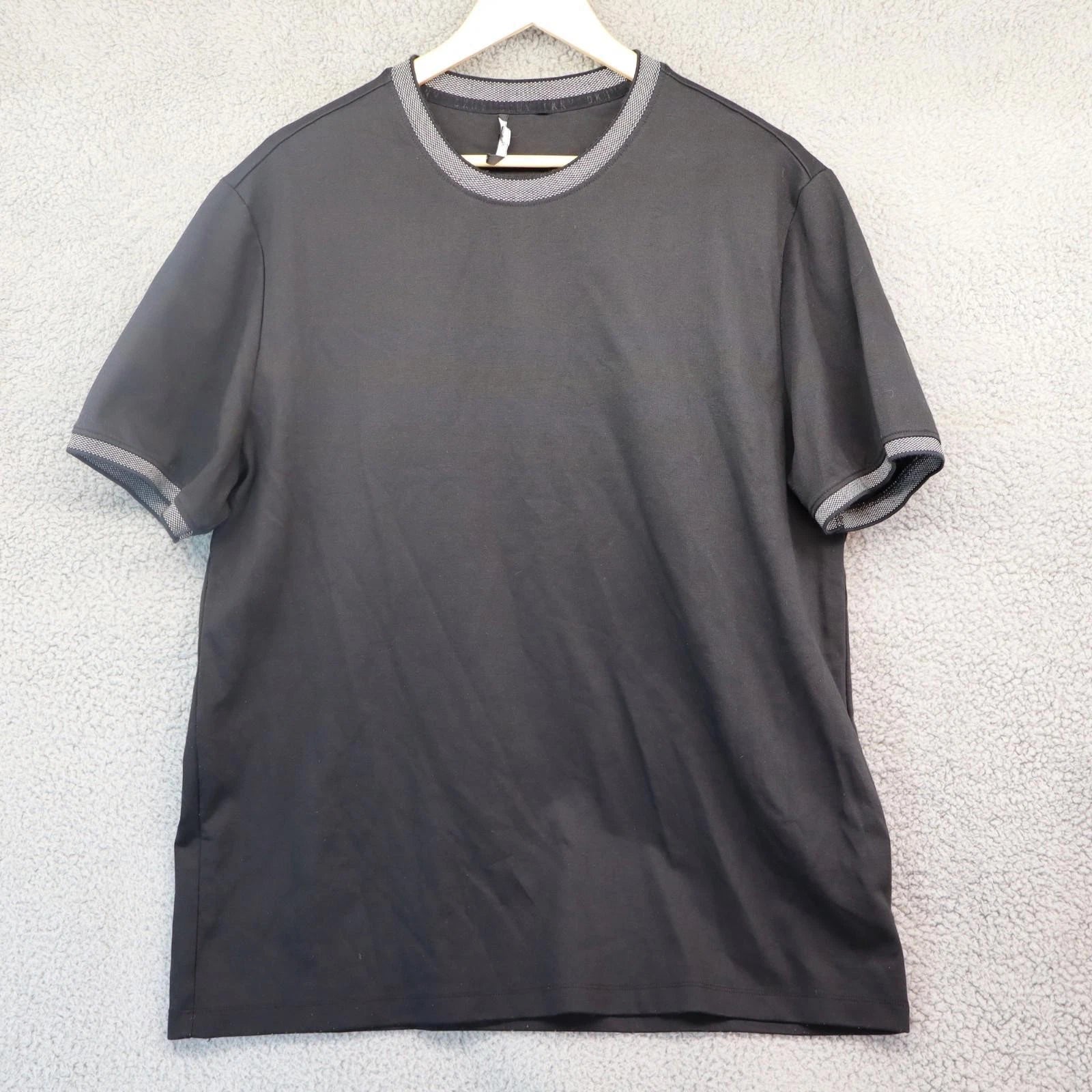 Shirt men XL Black XL Dress Casual Minimalist DKNY
