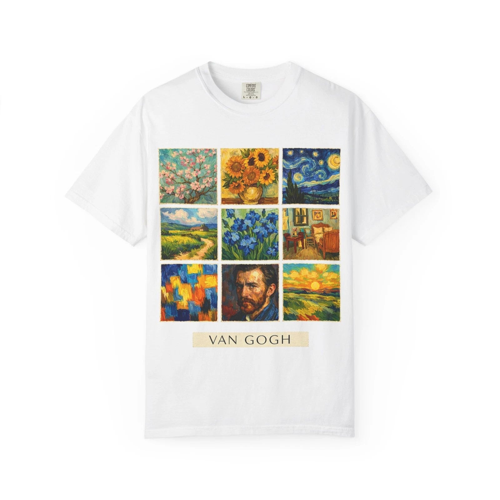 Famous Painter Portrait and Paintings T-Shirt | Art Collage Tee