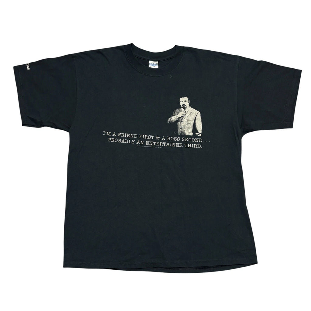 Vintage The Office Shirt XL Black Y2K Tv Show Humor Comedy Ricky Gervais Quote