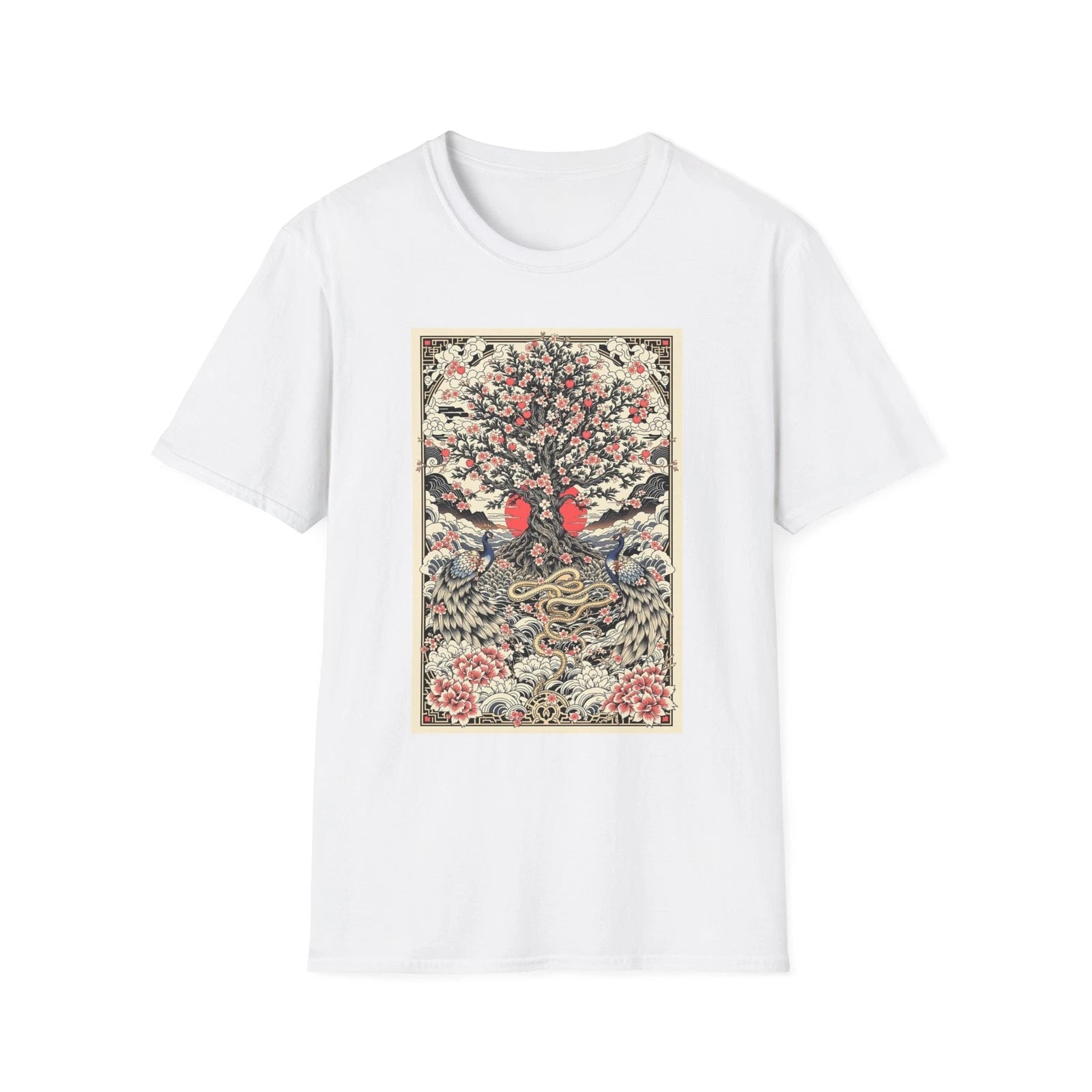 Nature-Inspired Art Unisex Softstyle T-Shirt, Boho Tee, Gift for Nature [...]