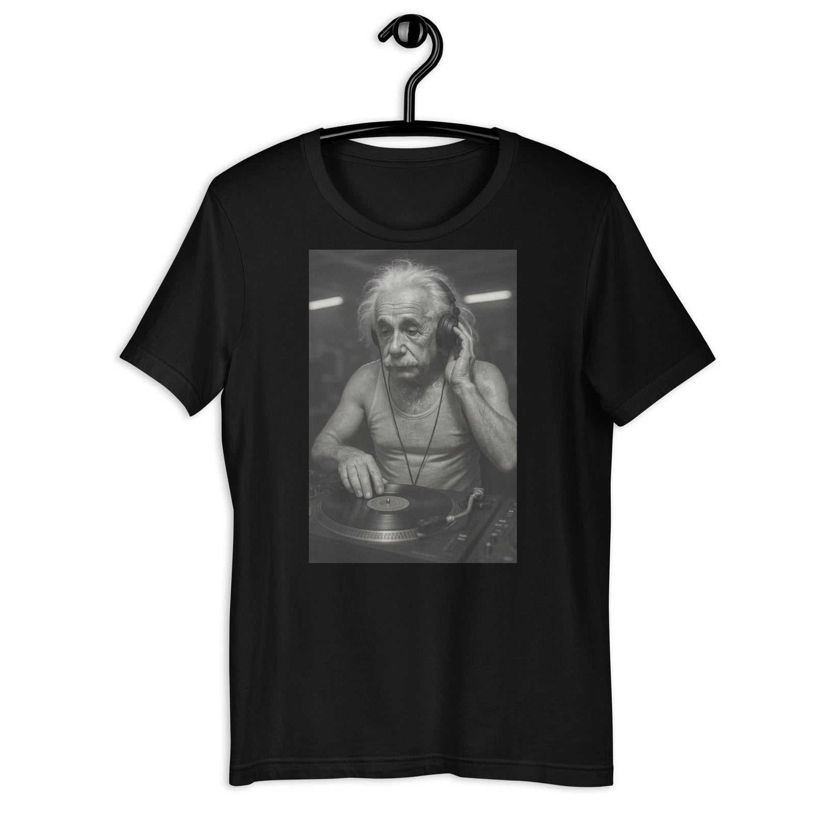 Funny Genius DJ T-Shirt Scientist DJ Music Retro Vinyl Graphic Tee