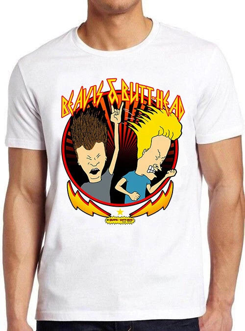Beavis And Butthead Heavy Metal TV Show 80s Funny Design Gift Tee T Shirt C1144