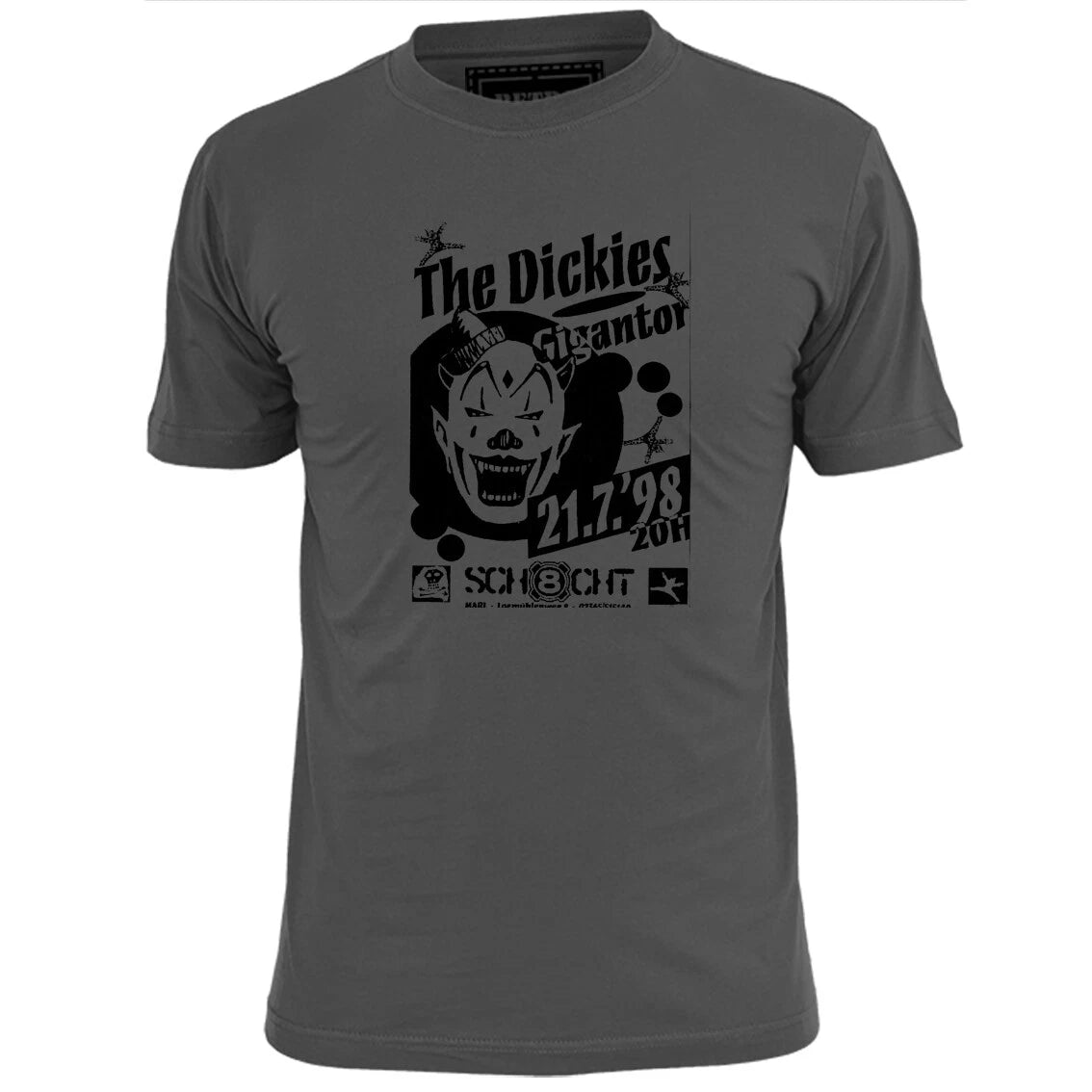 Mens The Dickies Gigantor Inspired Gig Poster T Shirt Punk Rock