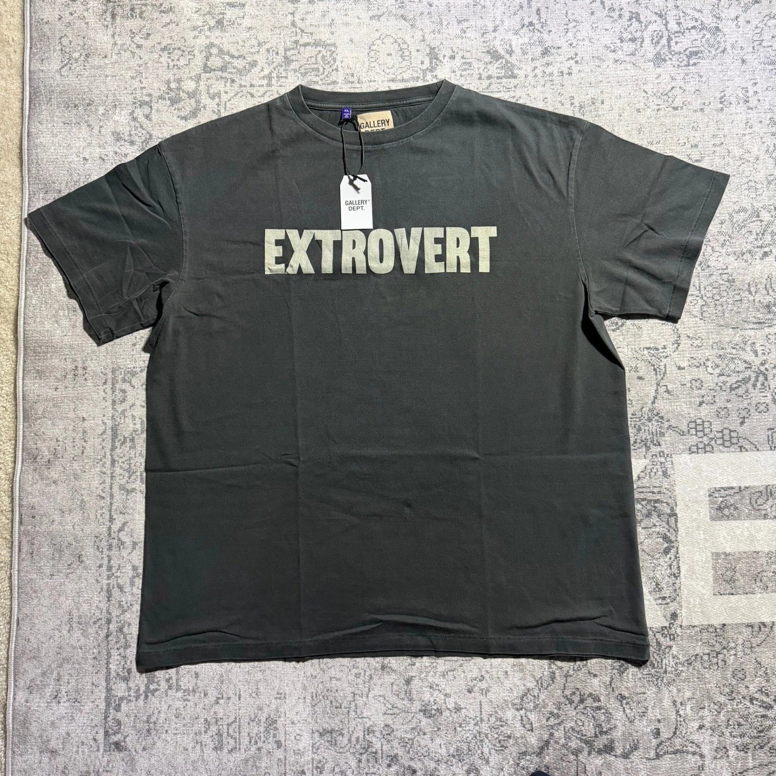 Gallery Dept Extrovert T-Shirt Size Medium Faded Black Art That Kills