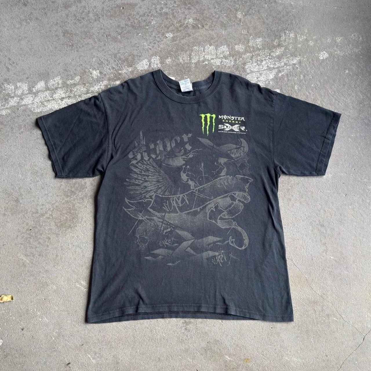 2000s Y2K Monster Energy T-Shirt (L)
