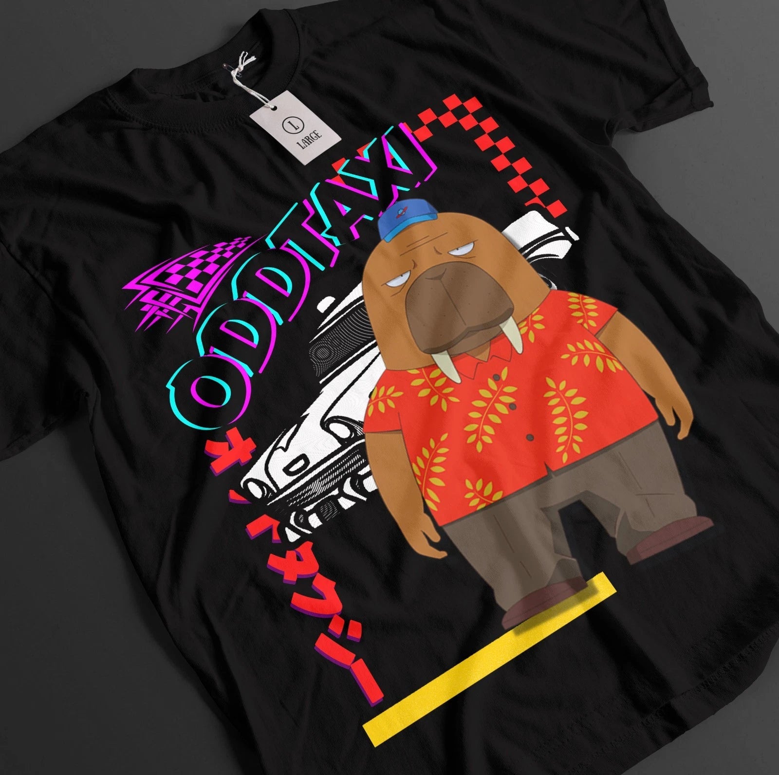 Odd Taxi Shirt Odokawa Tshirt Goriki T-Shirt Shirakawa Top Kakihana Anime Tee