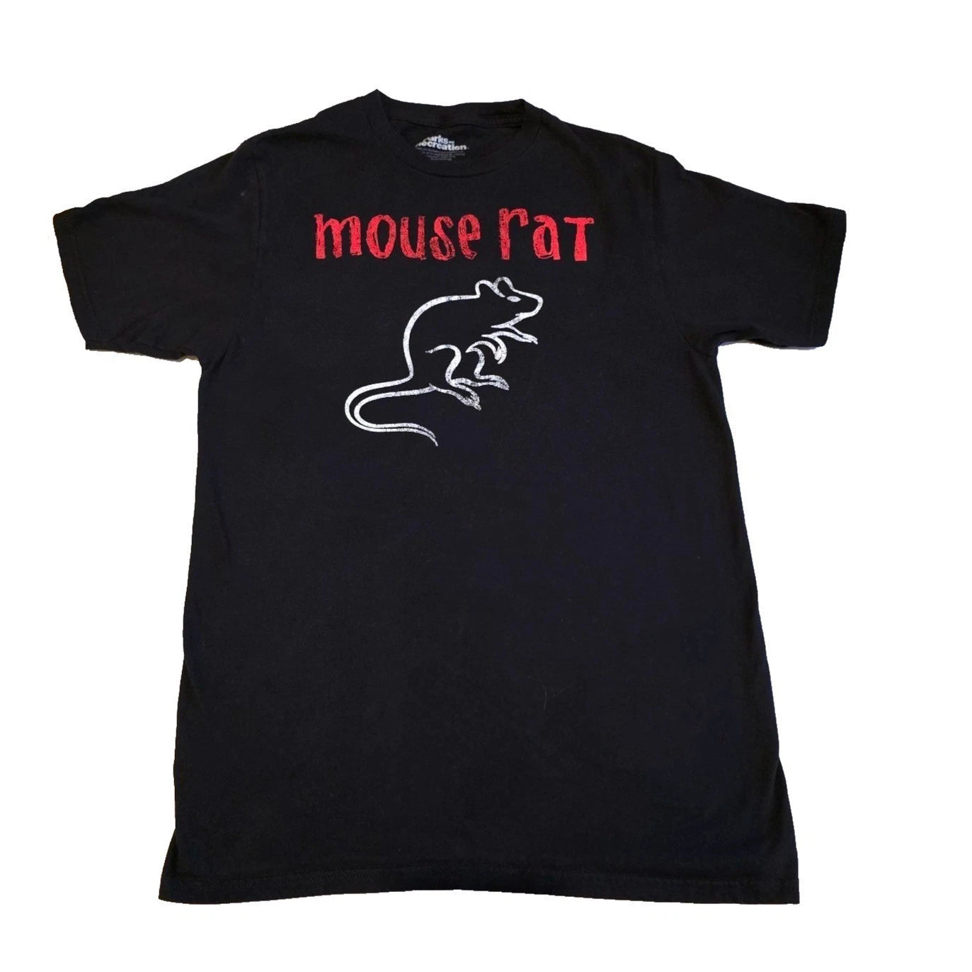 Mouse Rat Parks & Recreation Band Tee Black Ripple Junction Men's M