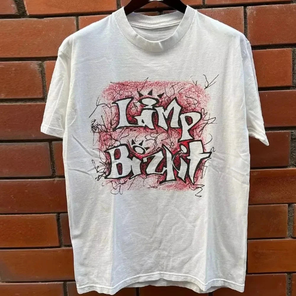 Limp Bizkit Graphic T Shirt Band Tee Back Print Grunge Streetwear Y2K S-3XL