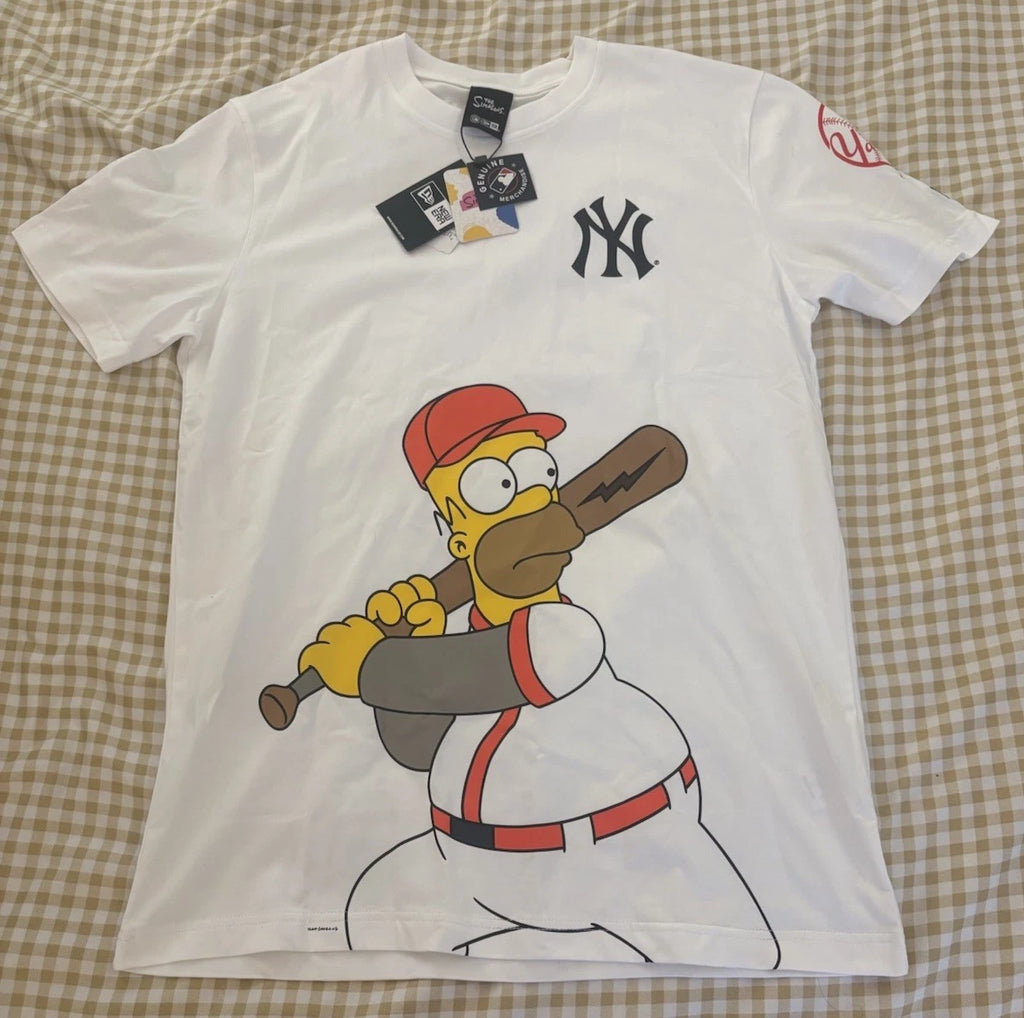 Lids X The Simpsons New York Yankees Homer Simpson Wonderbat T Shirt Size L