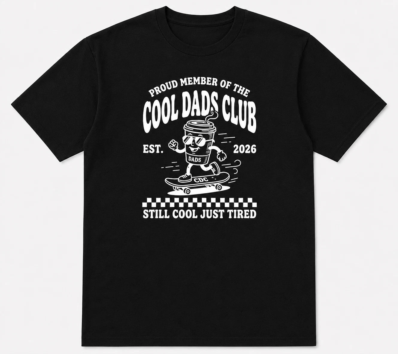 Promoted to Dad 2026 T-Shirt Cool Dads Club Graphic Tee Father Day Gift For New