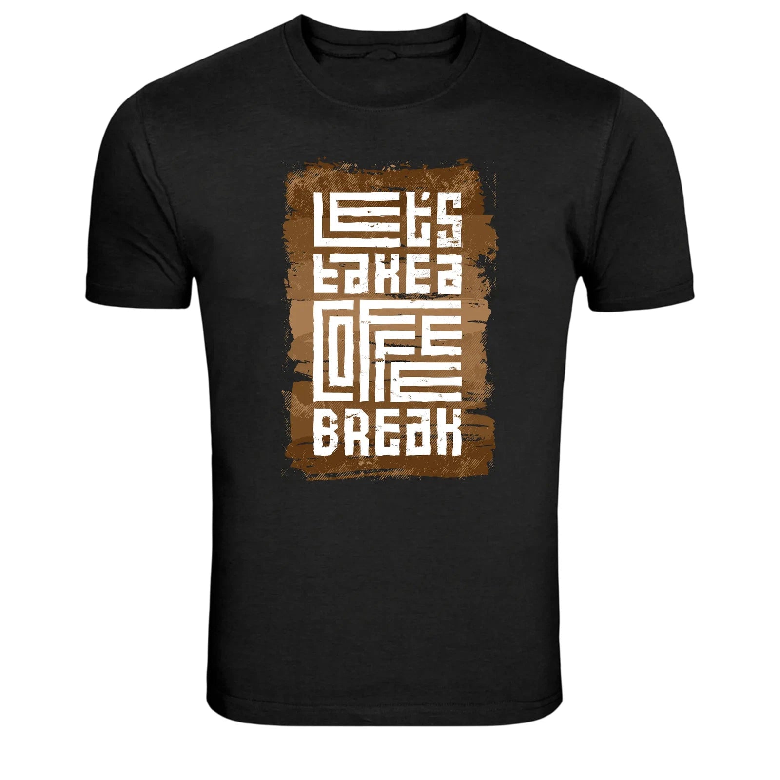 Let's Take A Coffee Break Vintage Typography T-Shirt