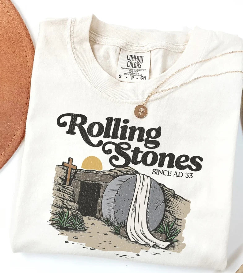 Jesus Christ T-Shirt, Rolling Stones, Trendy Easter Clothing, Gift For Christian