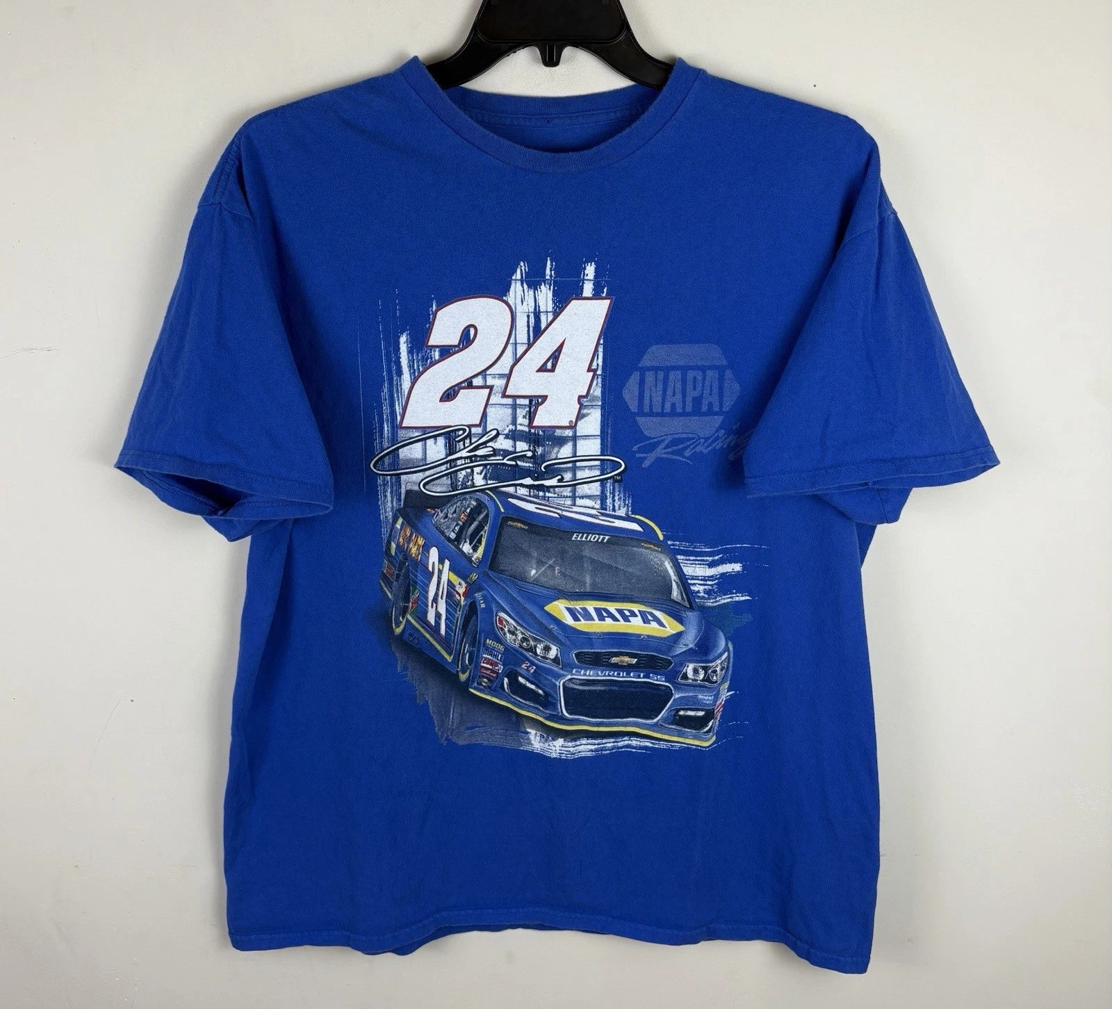 Vintage Y2K NASCAR Chase Elliot Big Graphic T-Shirt / Blue / Size XL