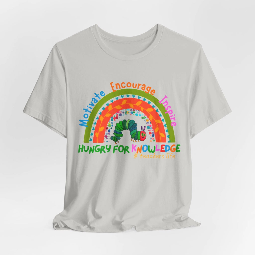 Boho Rainbow Teacher's T-Shirt, Bella Canvas, Sizes S - 3XL, 10 Colour choices