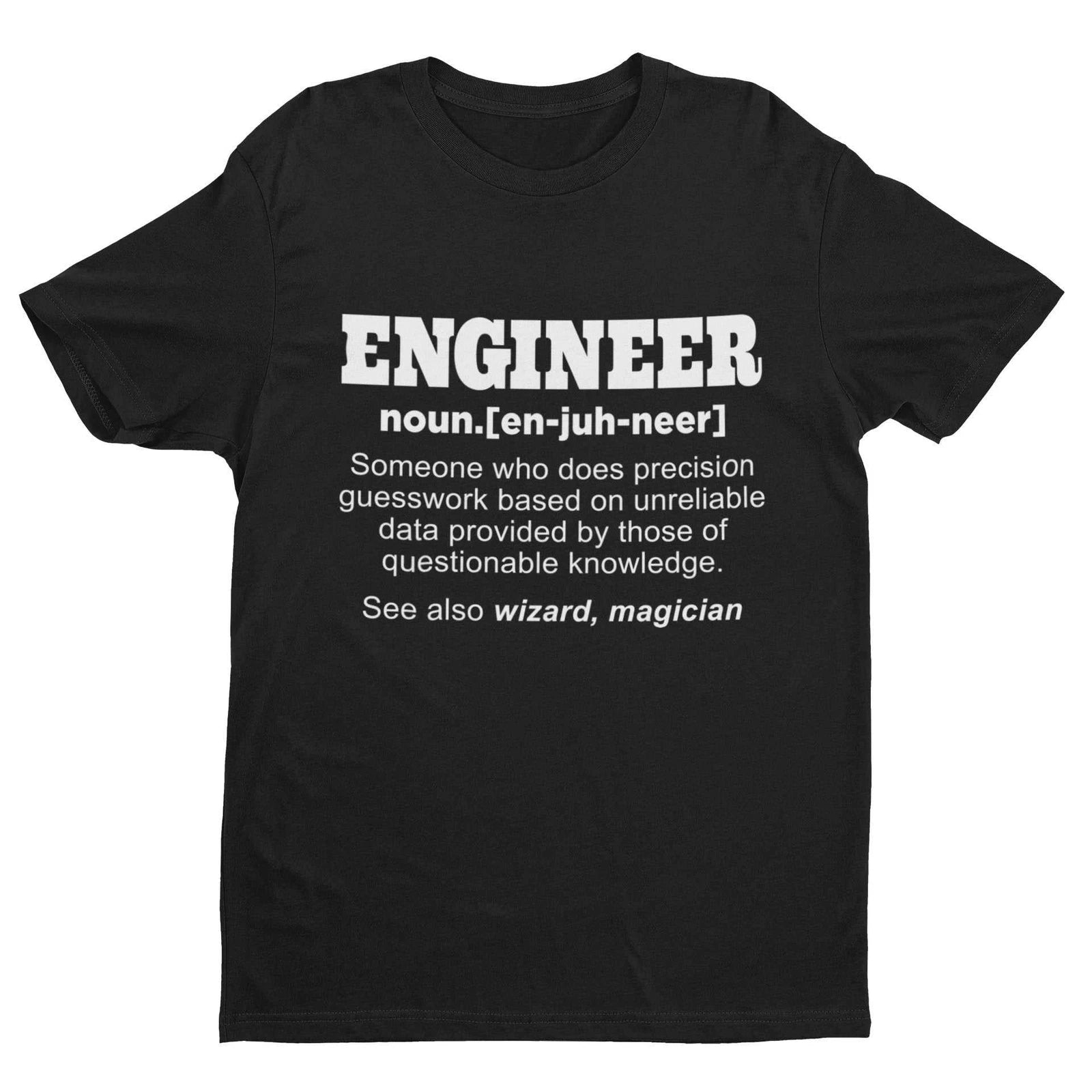 Funny T Shirt Engineer Dictionary Definition Novelty Worker Staff Work Gift Idea