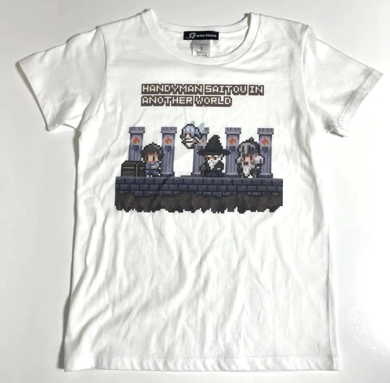 Handyman Saitou in Another World T-Shirt S Size arma bianca Anime Japan