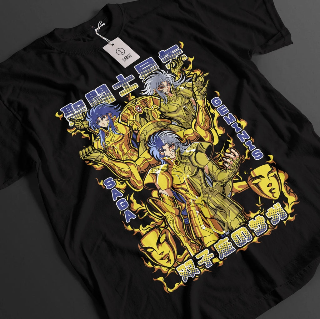 Saint Seiya Shirt Shiryu Tshirt Hyoga T-Shirt Shun Top Ikku Anime Graphic Tee