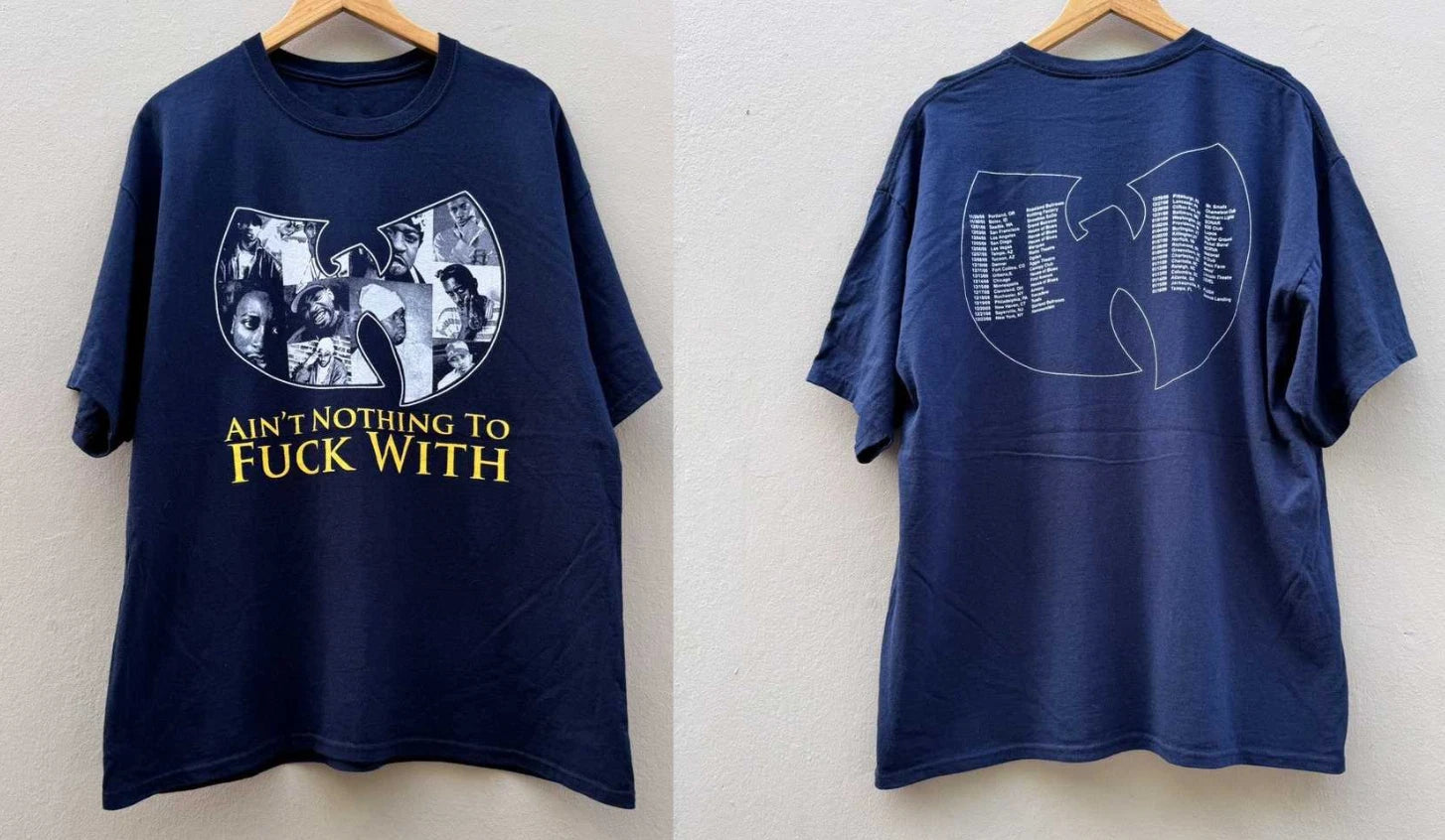 Vintage Wu-Tang Clan Rap Tee 2008 Ain’t Nothin’ to F With Streetwear Tee S-5XL