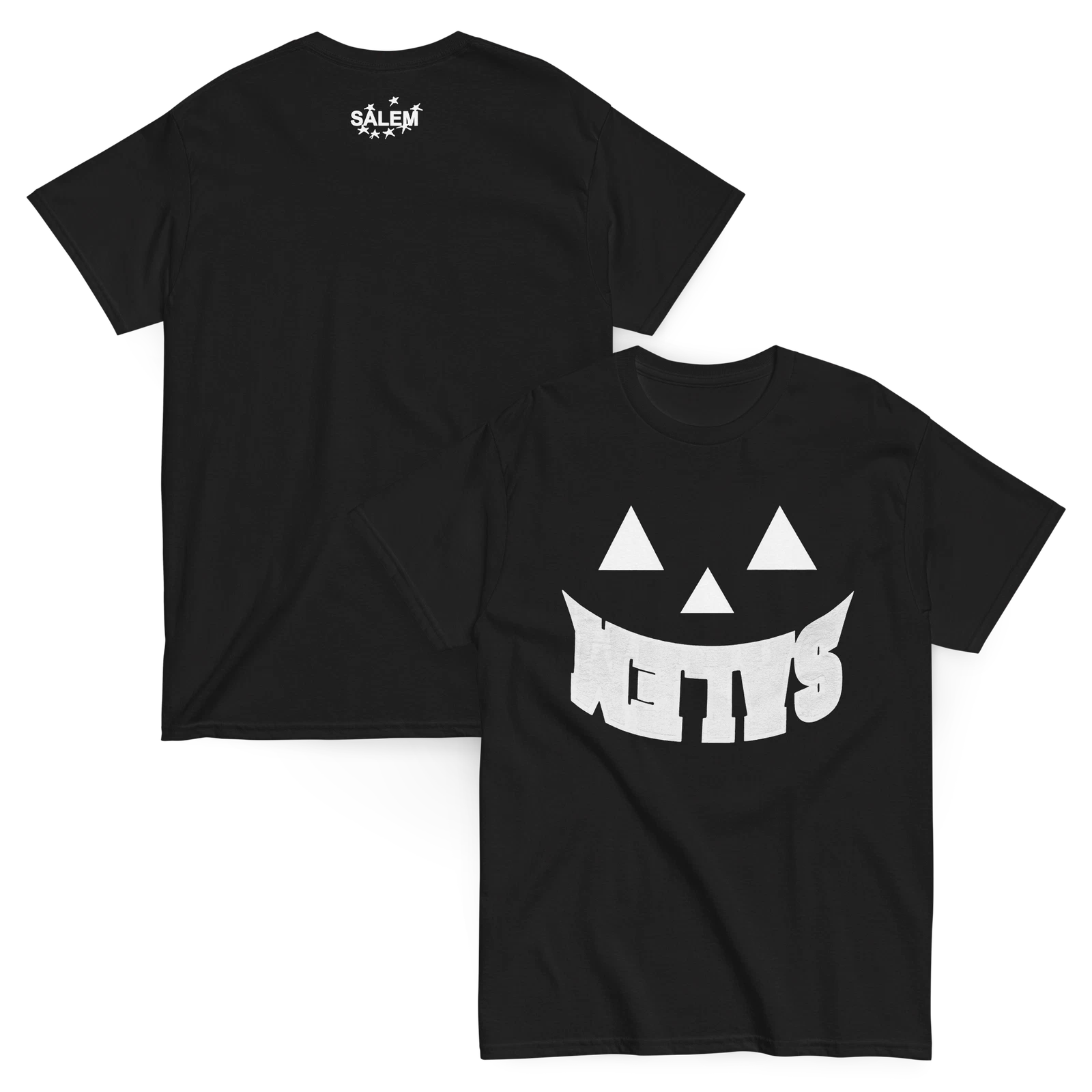 SALEM WITCH HOUSE BAND PUMPKIN TEE BLACK/WHITE S4LEM MERCH RARE