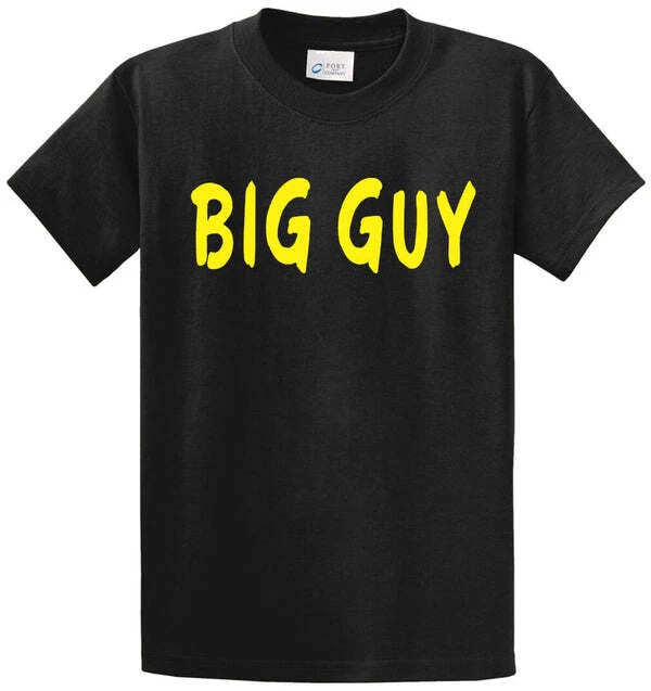 BIG GUY Cotton Printed Tee Shirt Regular and Big and Tall Sizes