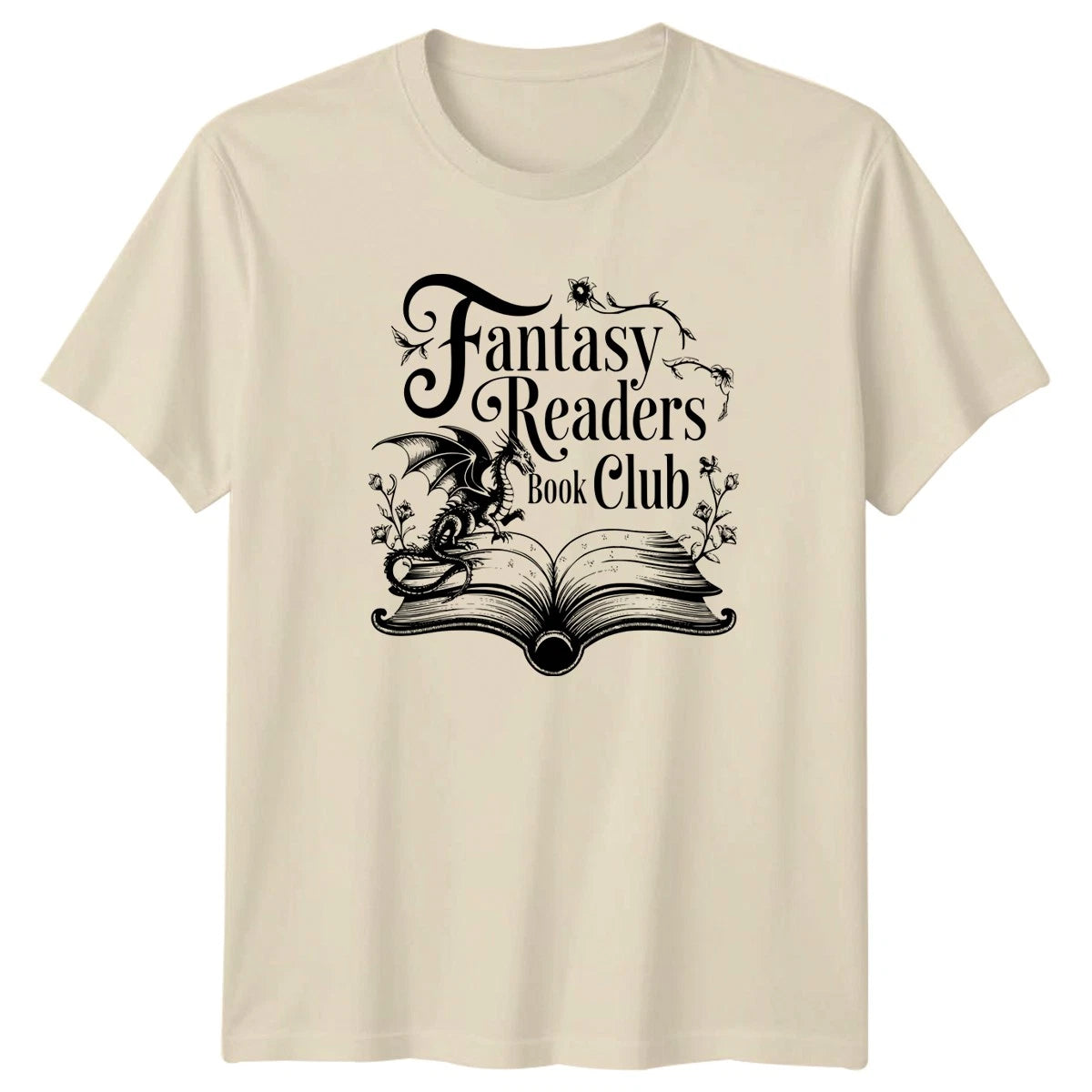 Fantasy Readers Book Club T-Shirt Dragon Literature Reading