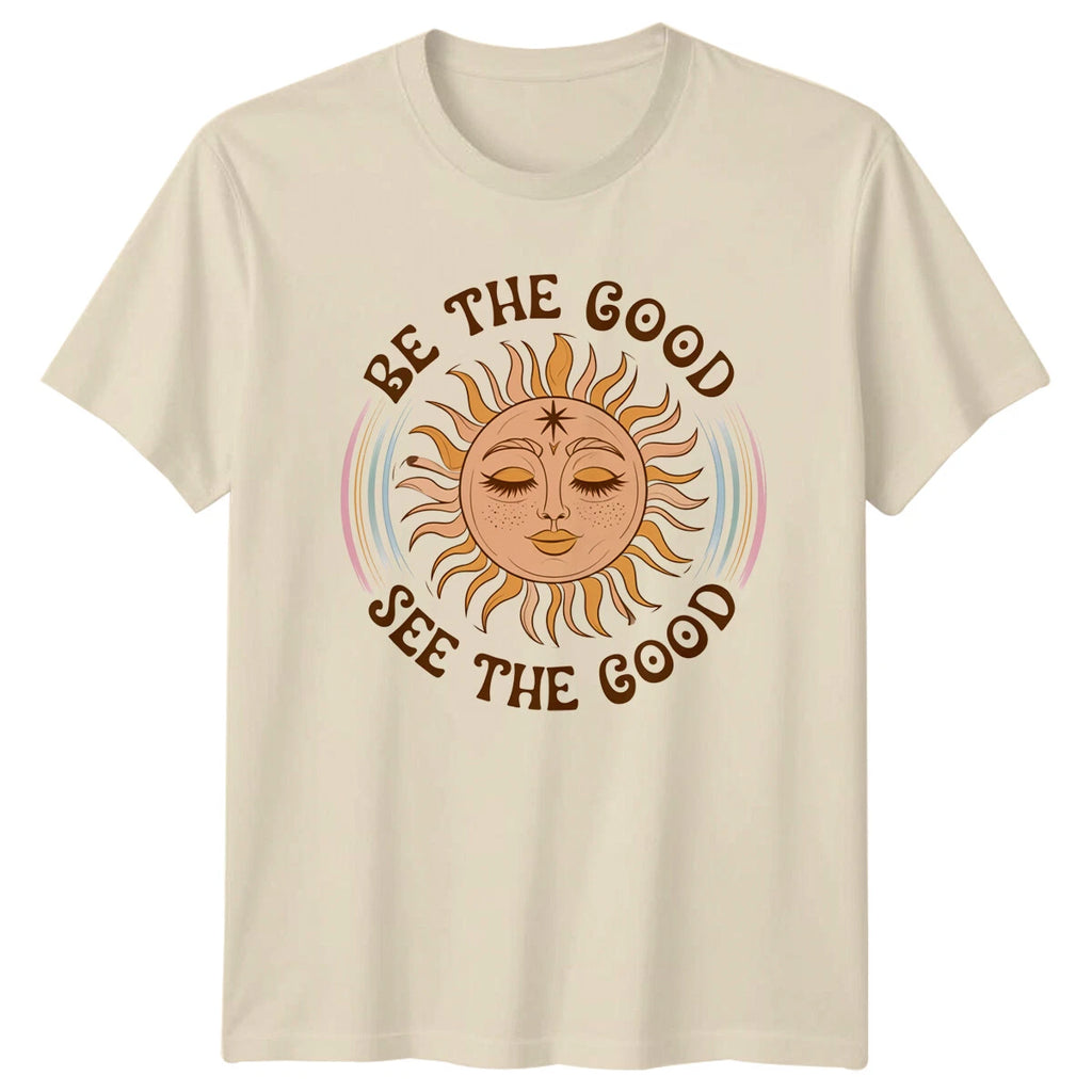 Be The Good See The Good Vintage Boho Celestial Sun T-Shirt