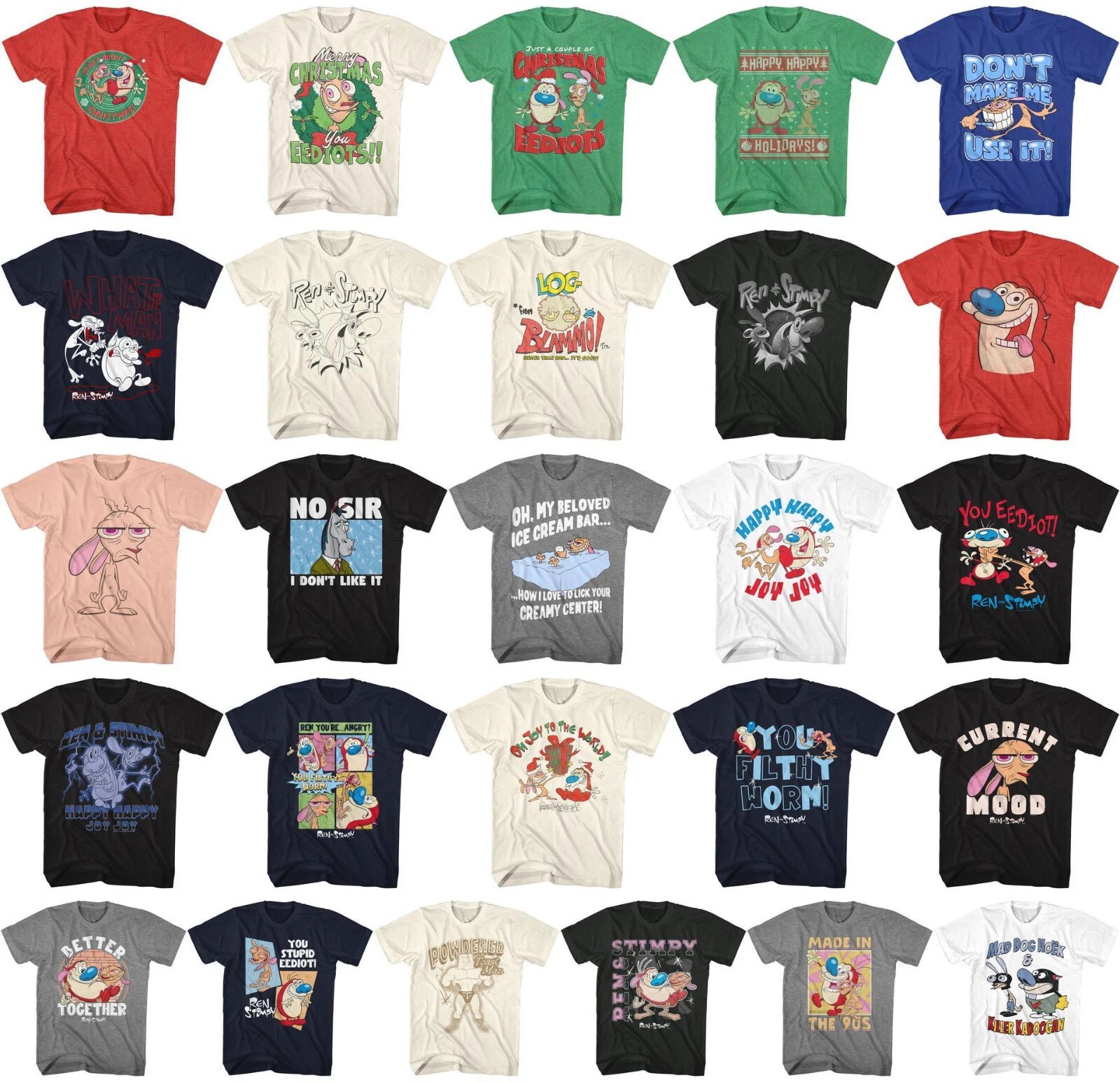 Pre-Sell Ren and Stimpy Cartoon  Licensed T-Shirt