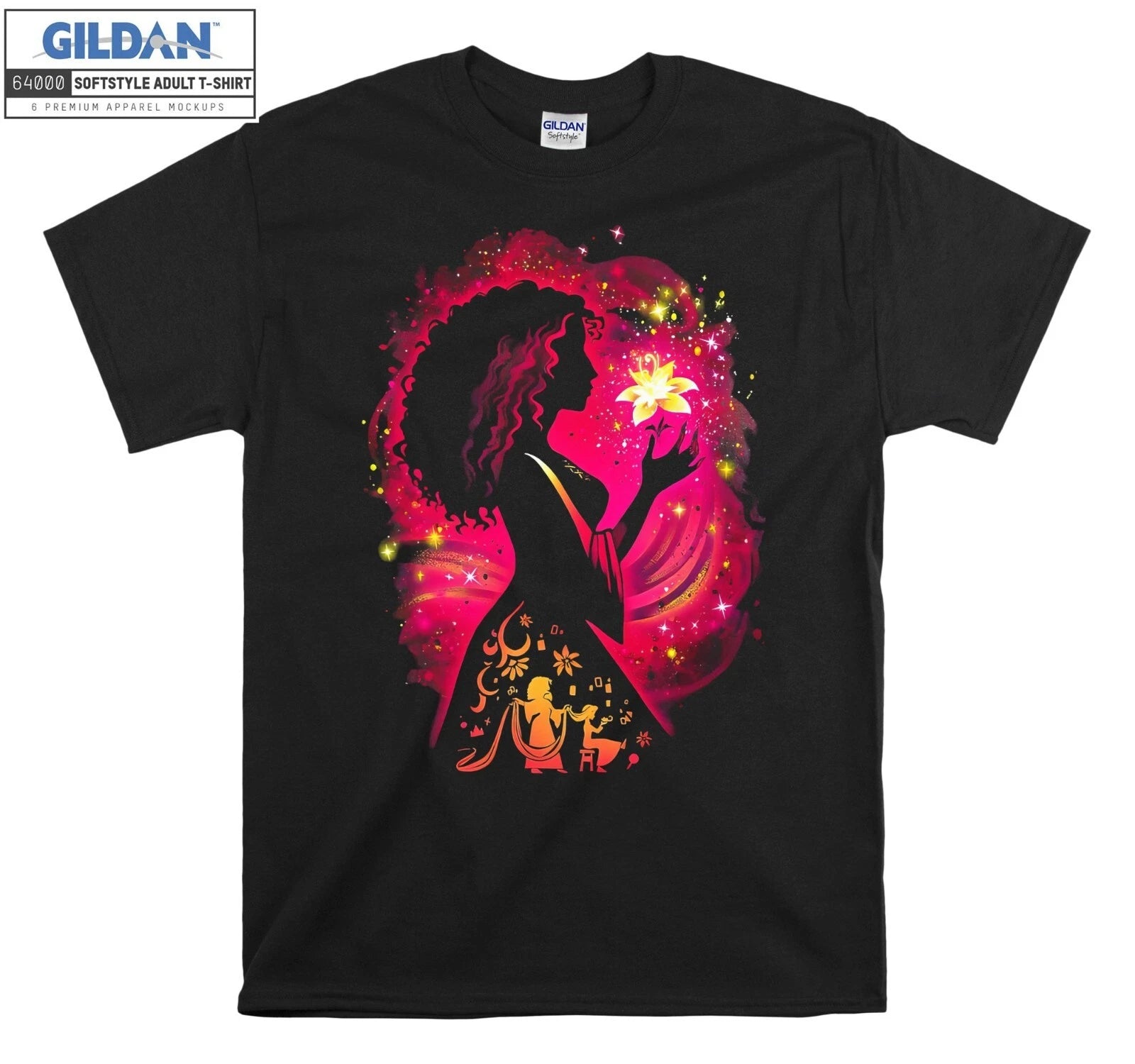 Retro Disney Villains Mother Gothel Portrai Hoodie Tshirt Men Women Unisex AC546