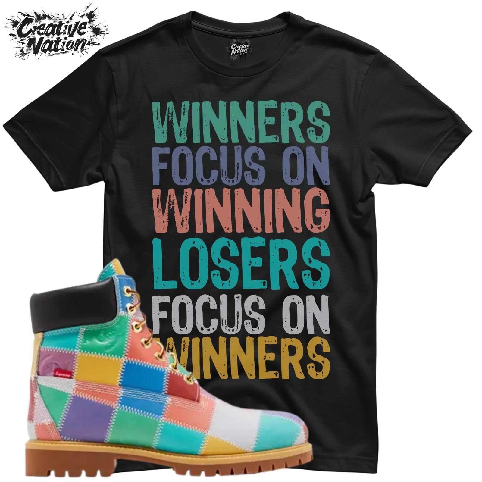 Shirt To Match 6 Premium Waterproof Boot Multi-Color Unisex Tee Gym Shirt