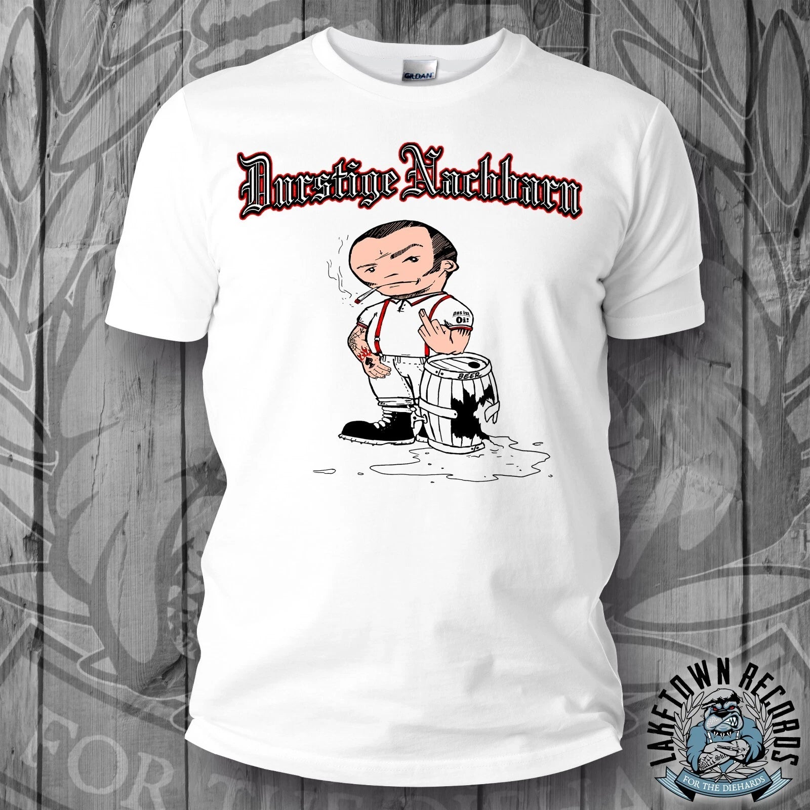 DURSTIGE NACHBARN T-Shirt S-3XL Skinhead Oi! Punk Bierpatrioten Working Class