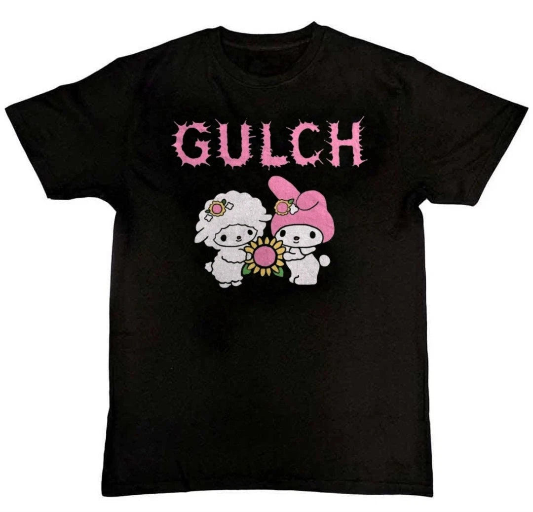 Gulch Band Cute Bunny Graphic Print Unisex Mens T-Shirt S M L XL 2 3 4 XL