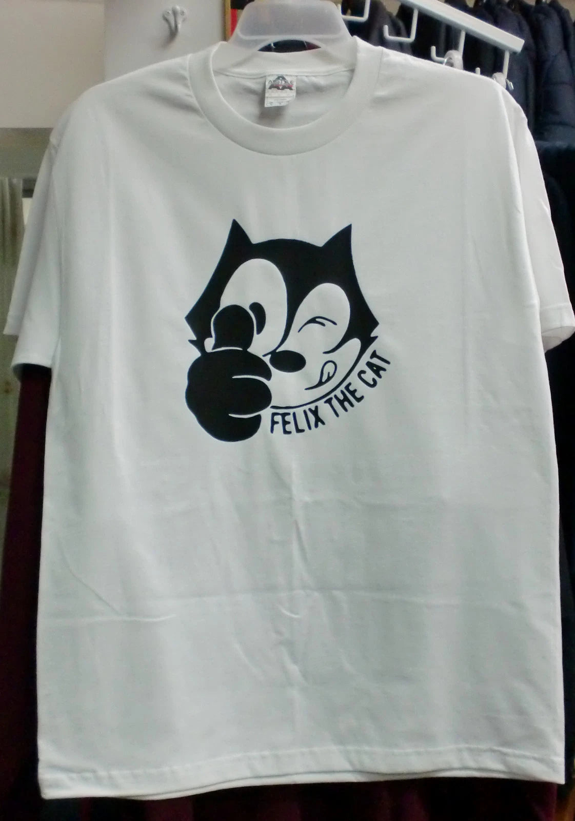 CARTOON FELIX THE CAT WHITE T-SHIRT